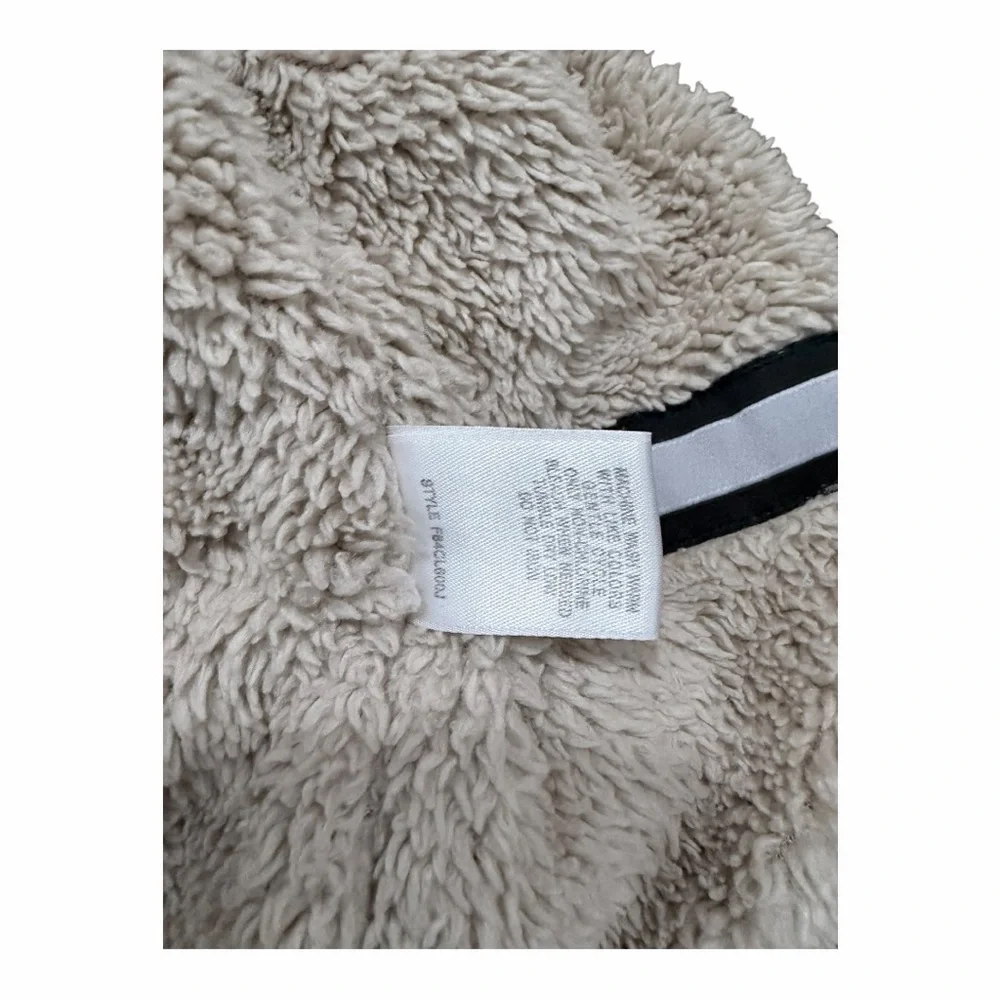 Kids first wave faux Brown Leather bomber/motto‎ Jacket Sherpa lined